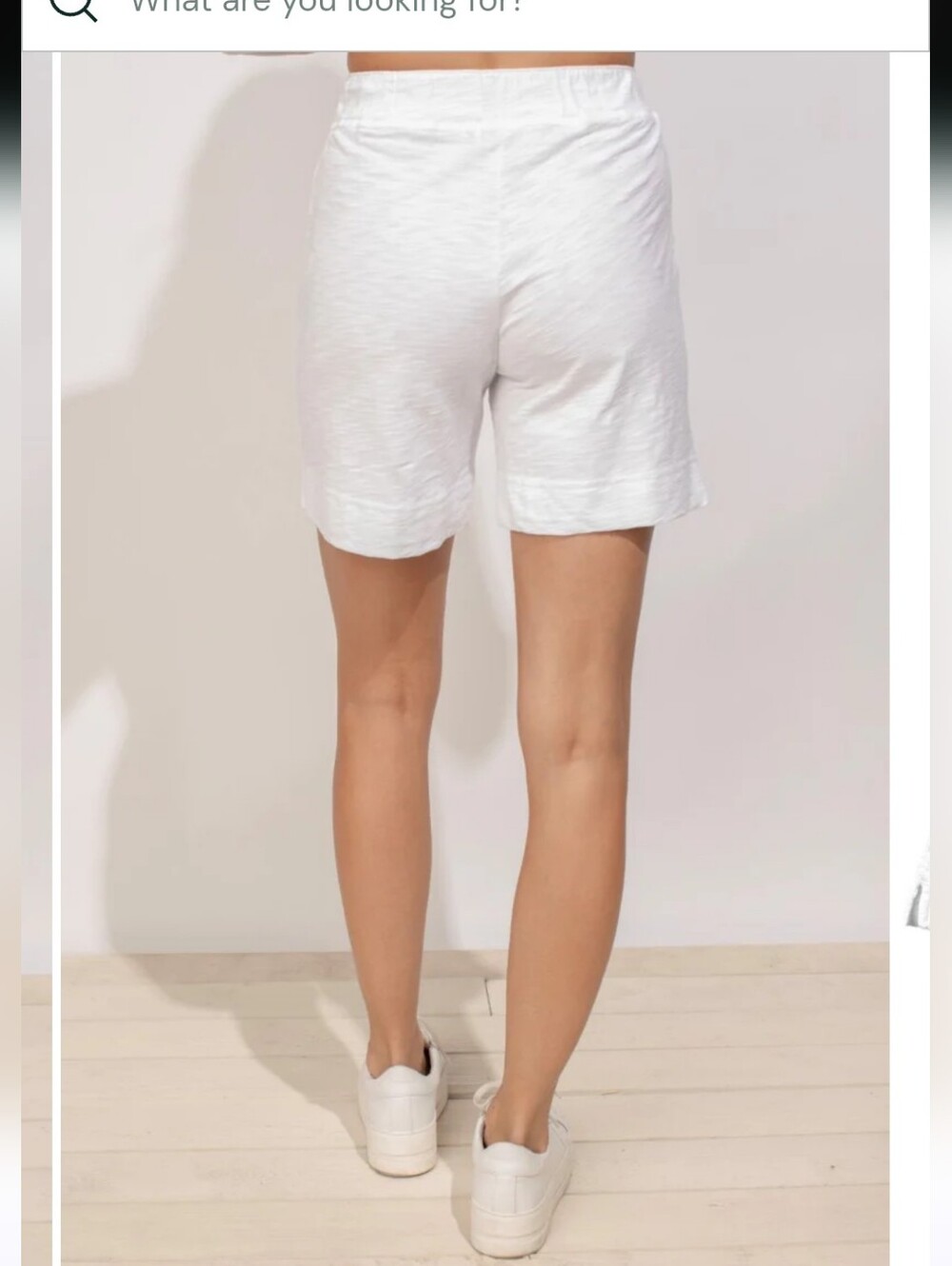 Escape By Habitat Slub Cotton White Shorts Pull On Size L Beach Travel Classic - Picture 2 of 9